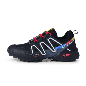 Chaussures de randonnée pour hommes en cuir givré semelle en caoutchouc