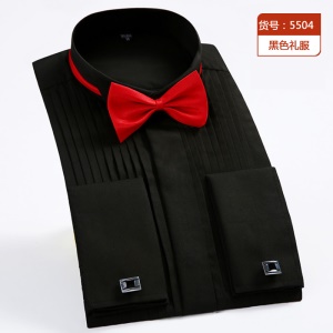 ESEA Chemise  pour homme avec revers en mélange de coton