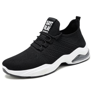 JINSHIYUAN Chaussures de marche pour hommes coussin d'air fond souple mouche toile tissée