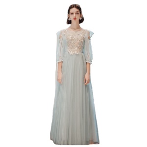 MEIXUELAI Robe de demoiselle d'honneur  satin avec bretelles réglables