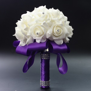Dinah Bouquet de fleur artificielles de mariée