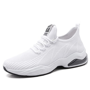 JINSHIYUAN Chaussures de marche pour hommes coussin d'air fond souple mouche toile tissée