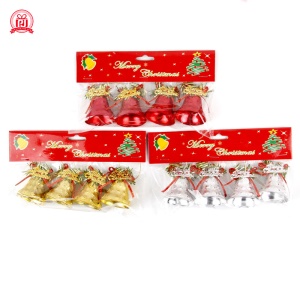 PINJIAN cloche de Noël pendentif en plastique plaqué accessoire