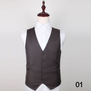 Gilet de costume homme simple boutonnage