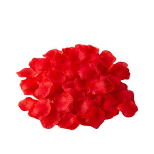 DUOFU Pétales de rose artificielles non tissés/tissu brillant en soie