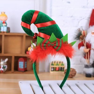 JINMINGGUAN Bonnet de Noël en plumes rouges décoration de noel