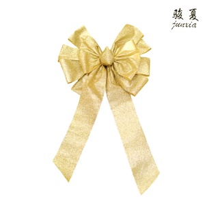 JUNXIA noeud papillon décoration de Noël imitation lin