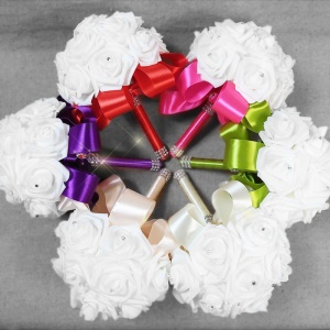 Bouquet de fleurs artificielles pour mariage PE