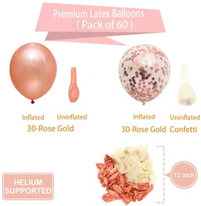Ensemble de ballons de décoration  * 60pcs 12 pouces décoration de fête
