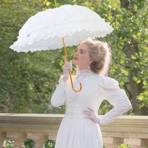 MUYUHEHUA Parapluie de protection solaire double dentelle