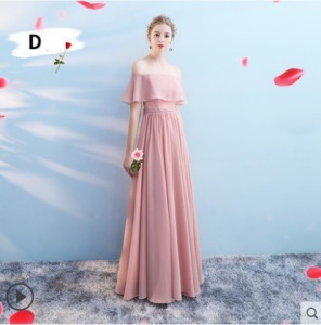 Robe de demoiselle d'honneur en mousseline de soie avec bretelles