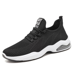 JINSHIYUAN Chaussures de marche pour hommes coussin d'air fond souple mouche toile tissée