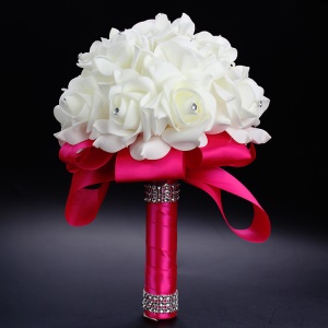 Dinah Bouquet de fleur artificielles de mariée