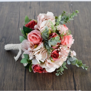 Yard & Garden bouquet de fleurs de mariage en tissu de soie