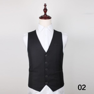 Gilet de costume homme simple boutonnage