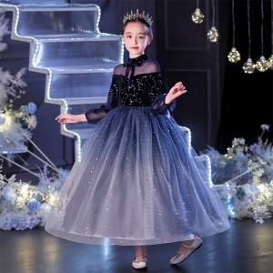 Robe de demoiselle d'honneur avec paillettes filé filet