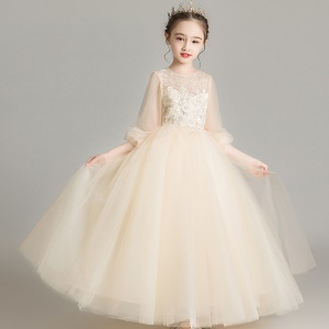 Robe de demoiselle d'honneur zip filet dentelle