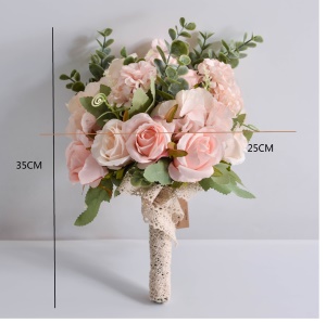 Yard & Garden bouquet de fleurs de mariage en tissu de soie