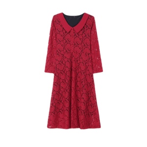 robe pour femme âgée Robe en dentelle Polyester