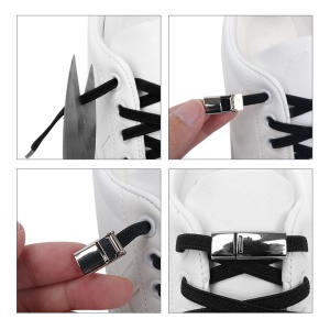 ANWAIKEJI chaussures de sport lacets avec boucles sans attaches