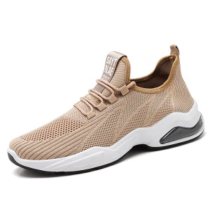 JINSHIYUAN Chaussures de marche pour hommes coussin d'air fond souple mouche toile tissée