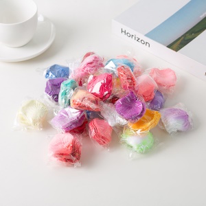 DUOFU Pétales de rose artificielles non tissés/tissu brillant en soie