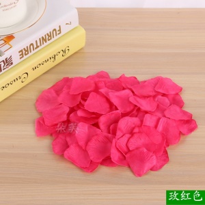 DUOFU Pétales de rose artificielles non tissés/tissu brillant en soie