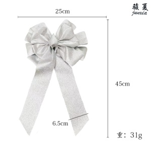 JUNXIA noeud papillon décoration de Noël imitation lin