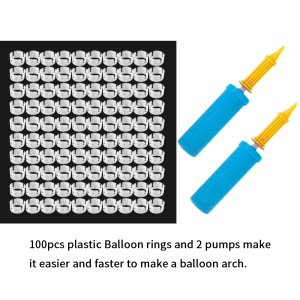 OUYU kit d'Arc de ballon semi circulaire Set 12 sections en plastique