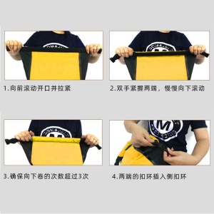 ZOUYSUN Sac de sport imperméable  en PVC  bande réfléchissante