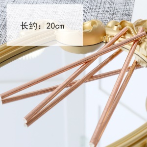 Pipette en paille jetable * 10pcs papier bronzé