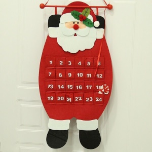 JINMINGGUAN  Calendrier de Noël non tissé en tissu  décoration de noel