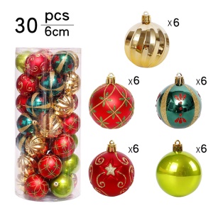 CHANGJIN * Ensemble de boules de Noël 30pcs