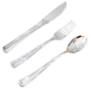 Couvert jetable Ensemble de vaisselle jetable * 10pcs couteau et fourchette en plastique cuillère