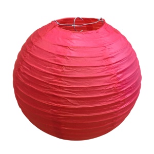FLanterne en papier plié et fil de fer rond