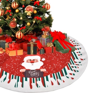 JINMINGGUAN tapis d'arbre de Noël en tissu super doux 78cm