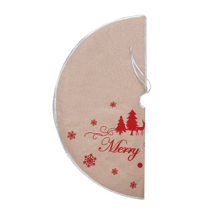 JINMINGGUAN Tapis de sapin de Noël en lin 98cm