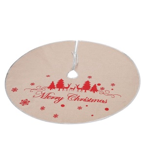 JINMINGGUAN Tapis de sapin de Noël en lin 98cm