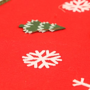 JINMINGGUAN tapis d'arbre de Noël avec appliques non tissées