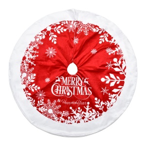JINMINGGUAN Tapis d'arbre de Noël lettres imprimées en tissu super doux