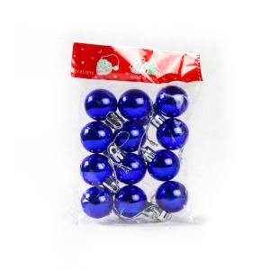 CHANGJIN Set de boules de Noël en plastique brillant plaqué (nuancier manquant)