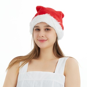 Chapeau de Noël en peluche polyester (Les images font foi sur 1688)
