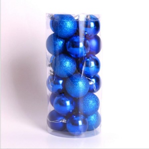 CHANGJIN ensemble de boules de Noël * 24pcs plaqué seau en plastique (sous réserve de la photo sur 1688, individuellement en rupture de stock ne sont pas disponibles)