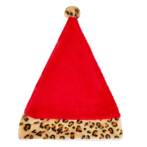 Chapeau de Noël avec motif léopard bord de bois de cerf fête de Noël (Les images font foi sur 1688)