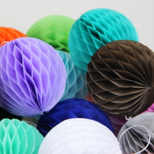 Sunbeauty accessoire décoratif boule de papier lanterne  decoration d'anniversaire20cm