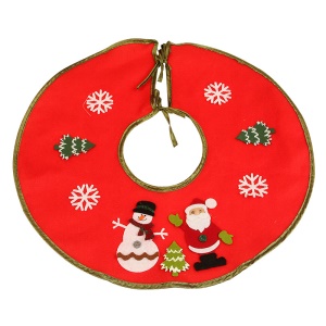 JINMINGGUAN tapis d'arbre de Noël avec appliques non tissées