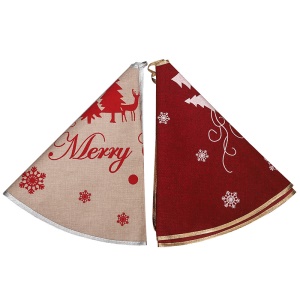 JINMINGGUAN Tapis de sapin de Noël en lin 98cm