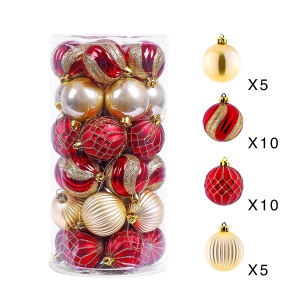 CHANGJIN * Ensemble de boules de Noël 30pcs