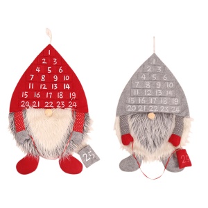 JINMINGGUAN Calendrier de Noël non tissé en laine artificielle  décoration de noel
