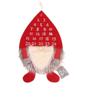 JINMINGGUAN Calendrier de Noël non tissé en laine artificielle  décoration de noel